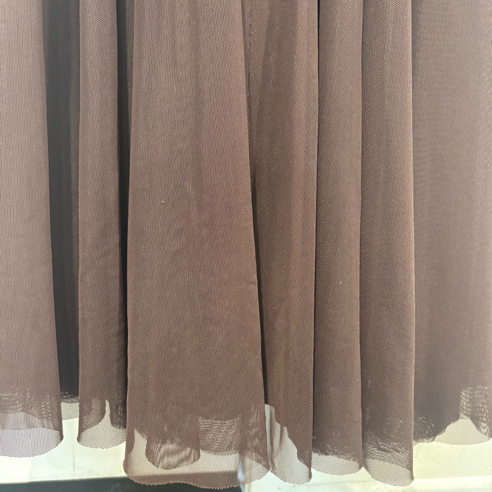 Xscape Petite women’s formal Long dress Brown Maxi Dress Size 8 P - Picture 4 of 9